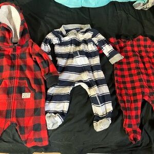 Boys sleepers and sleeper jacket size 6-9